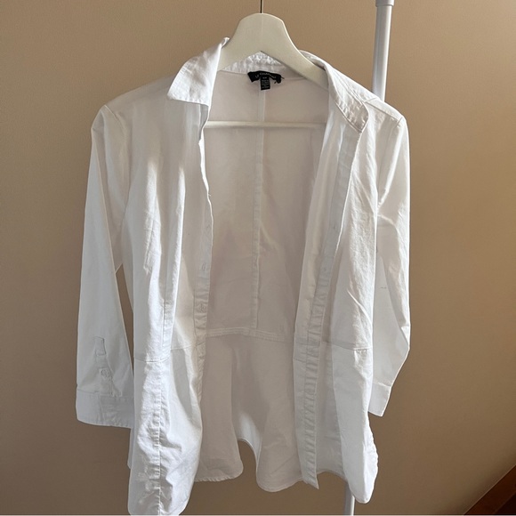 White cotton button up - Picture 5 of 6